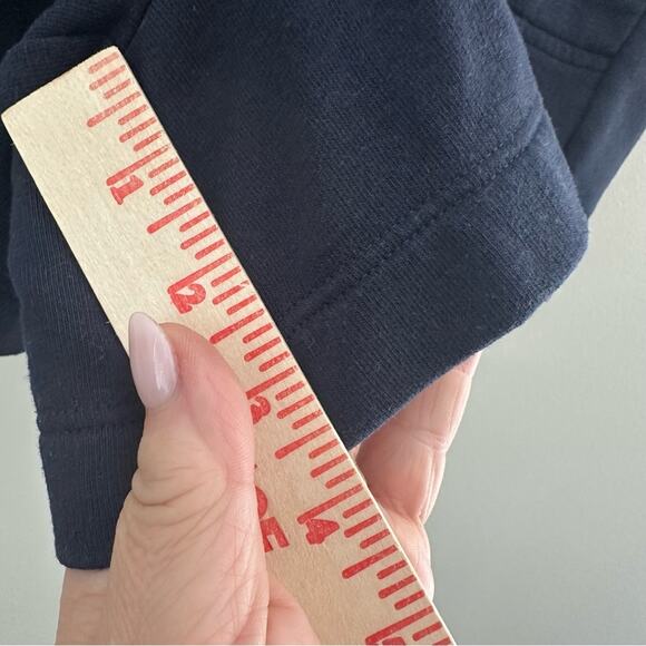 Boden Blue Athletic Shorts Relaxed Fit High Rise Elastic Waist Size 8 - Picture 5 of 6